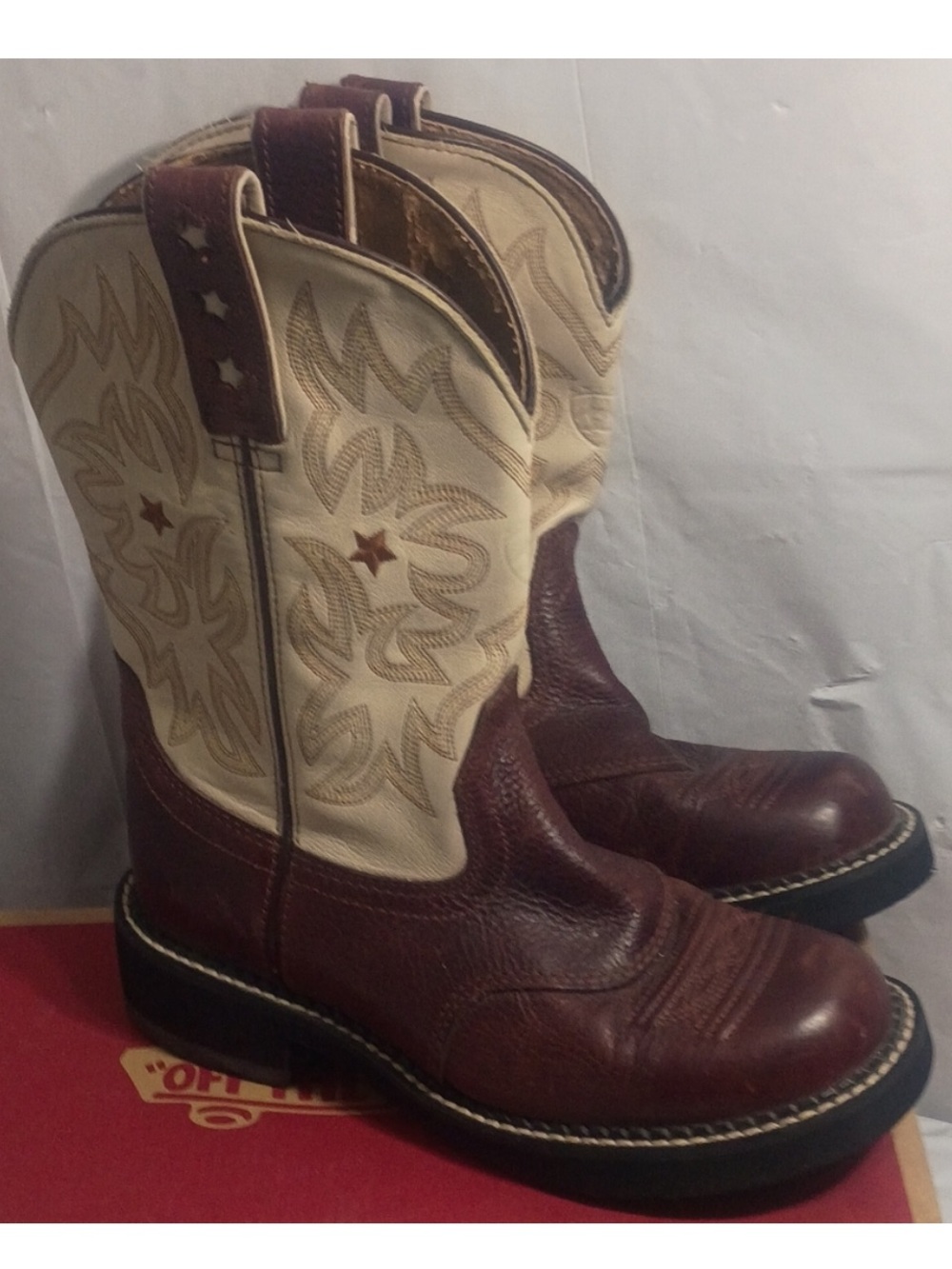 Ariat Classic Two-Tone Western Work Boots - 7B